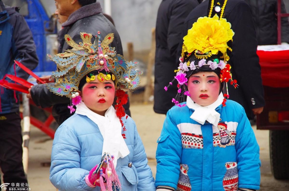 蓝田史家寨的社火娃娃