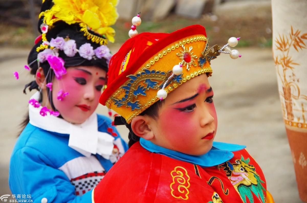 蓝田史家寨的社火娃娃