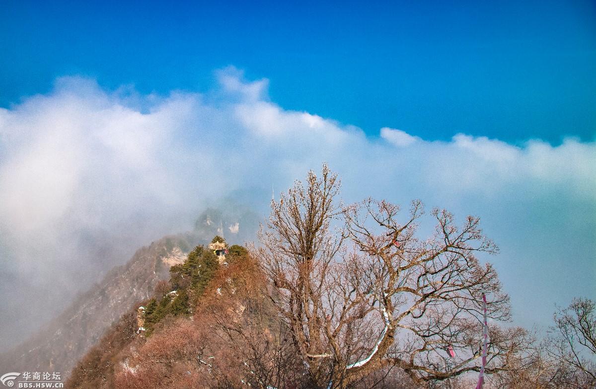 踏雪初登观音山 抚云难眺着阳颜--2月23日随鹰之队爬耿峪西观音山