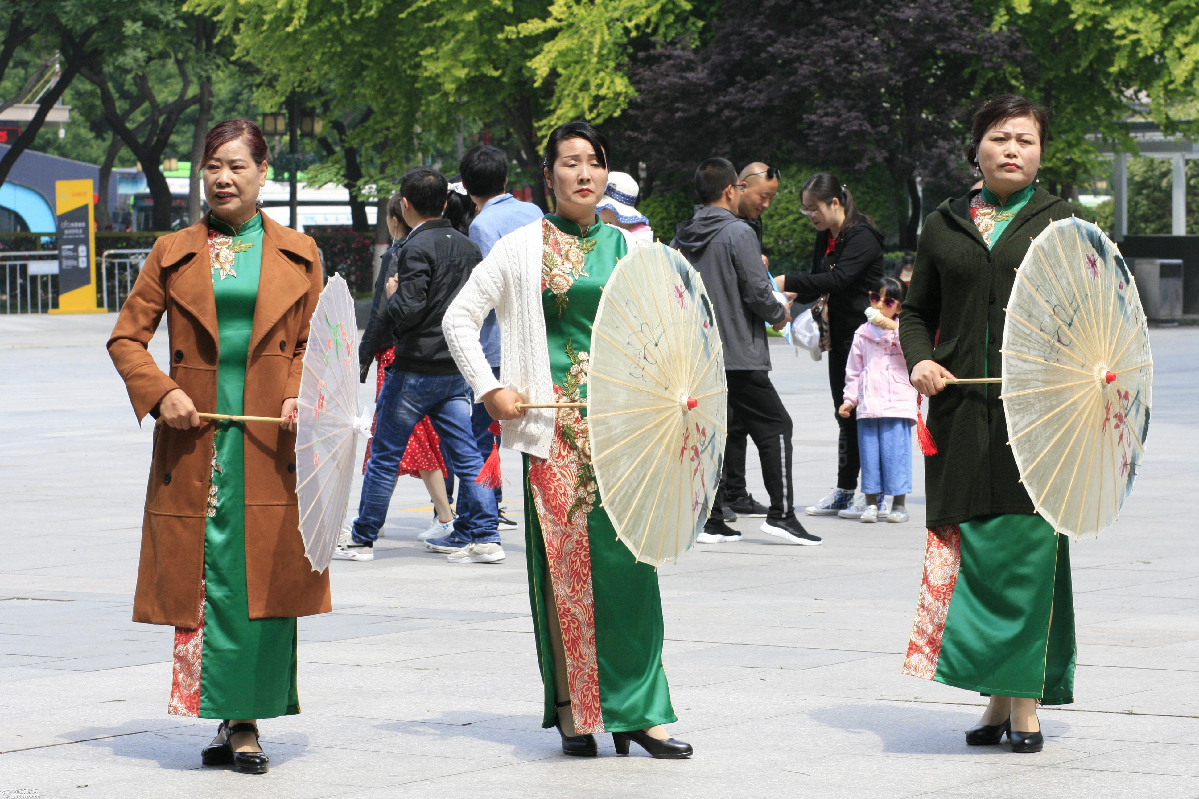 摄影日记旗袍伞舞