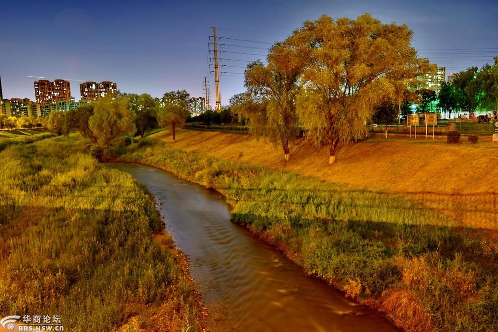 大美西安 妙曼浐河夜景【严建设】