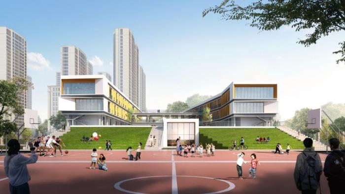 　绿城·桂语蘭庭规划小学-效果图