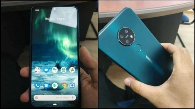 诺基亚7.2真机再曝光 同样跟进iPhone墨绿配色 