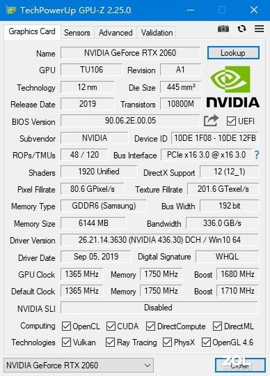 GPU-Z 2.25.0版本发布 增加更多API支持显示 