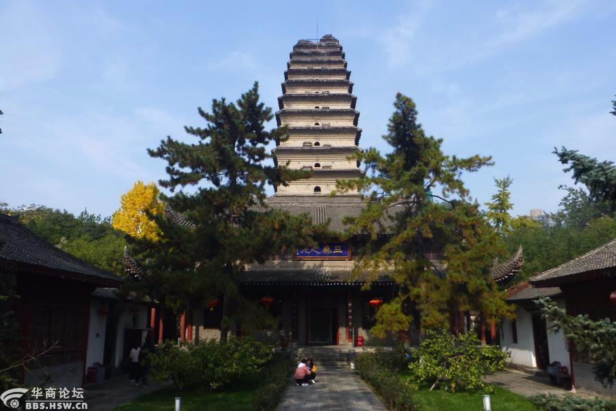 秋日巡访荐福寺小雁塔