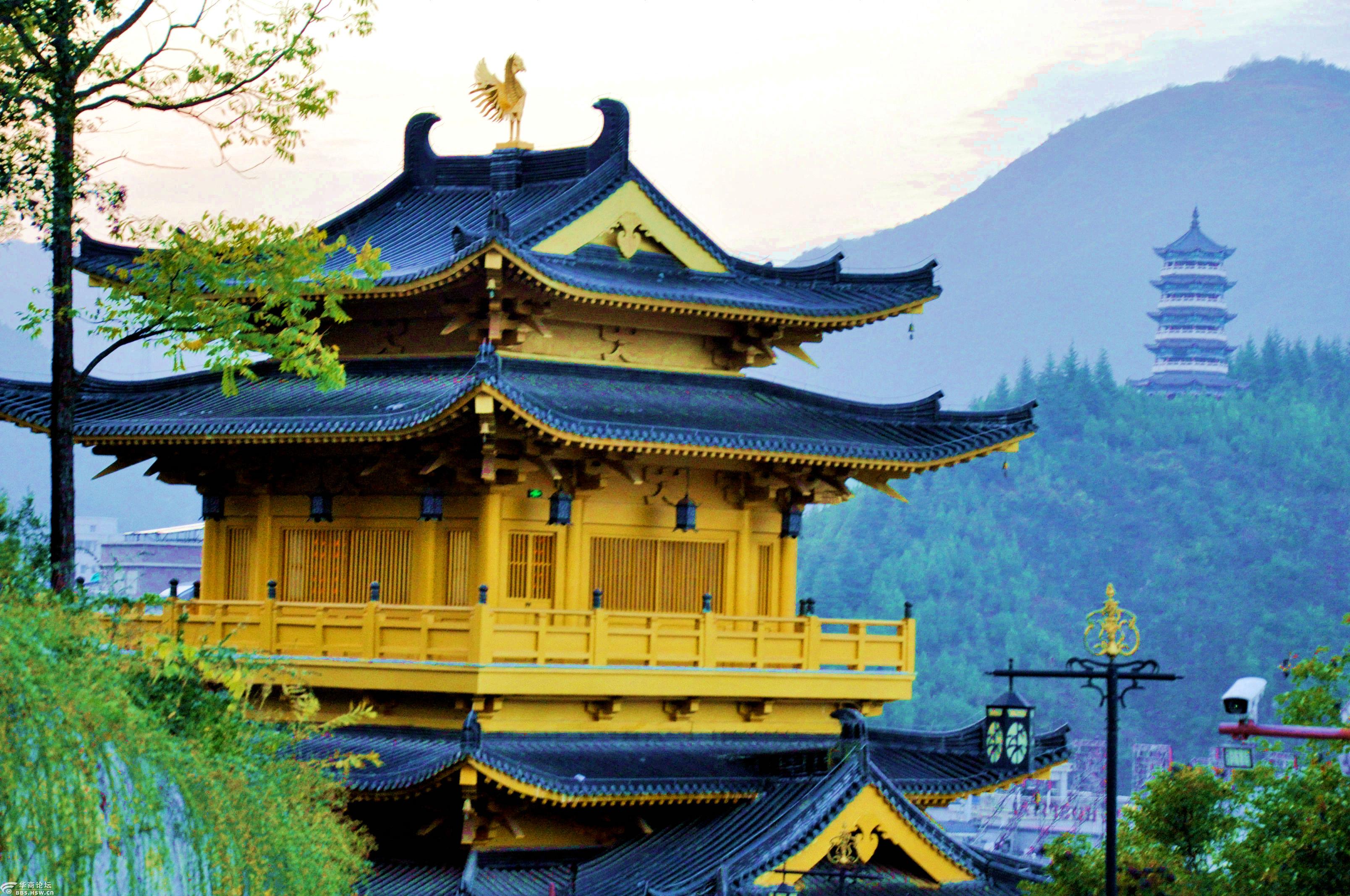 镇安胜境金台山,兴隆寺院好景观!