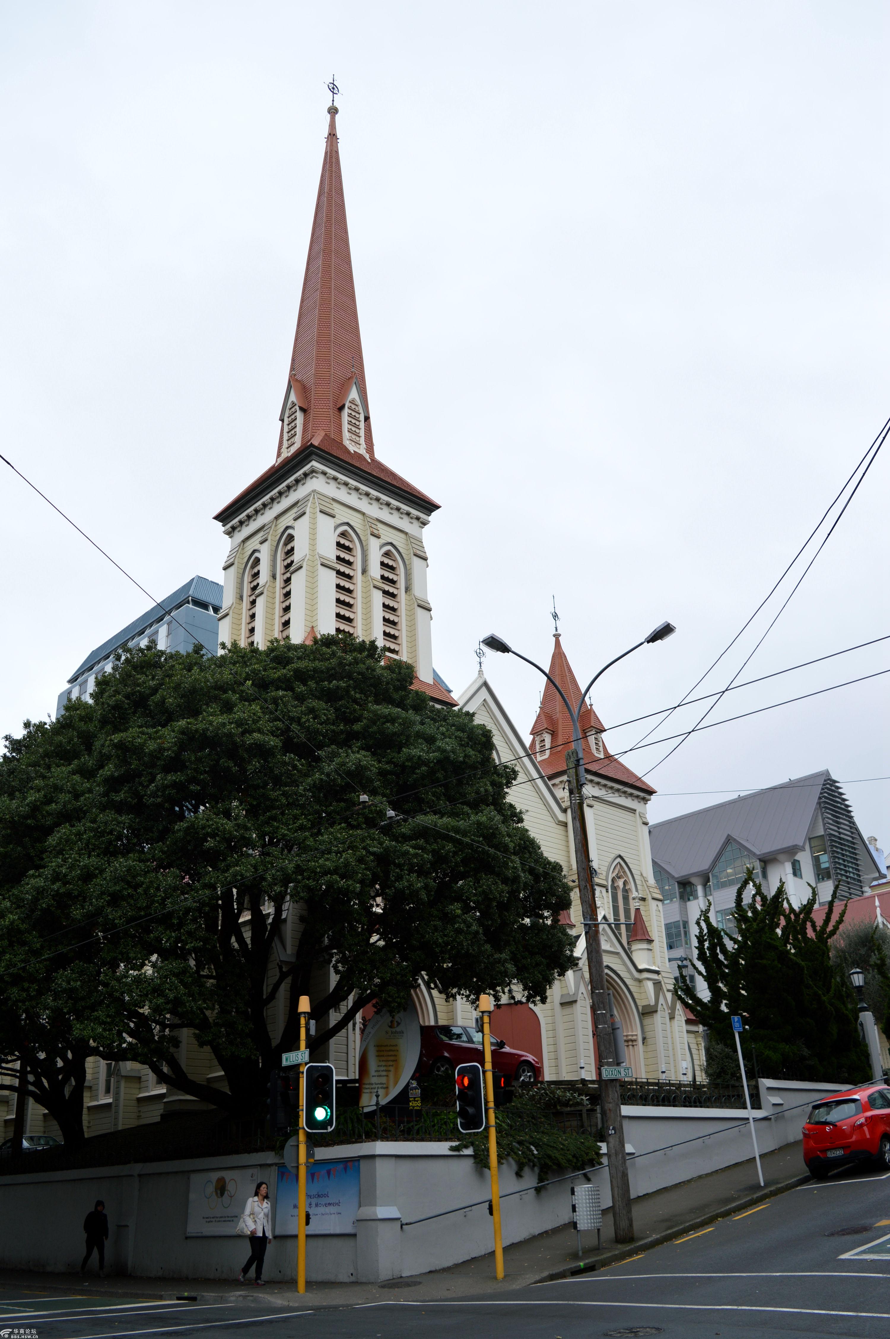 天马行空看世界走马观花新西兰惠灵顿之圣约翰教堂篇