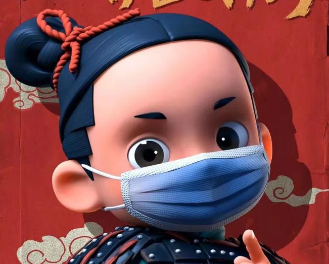 “秦风小子”抗疫宣传海报：一起面对，我们能赢！