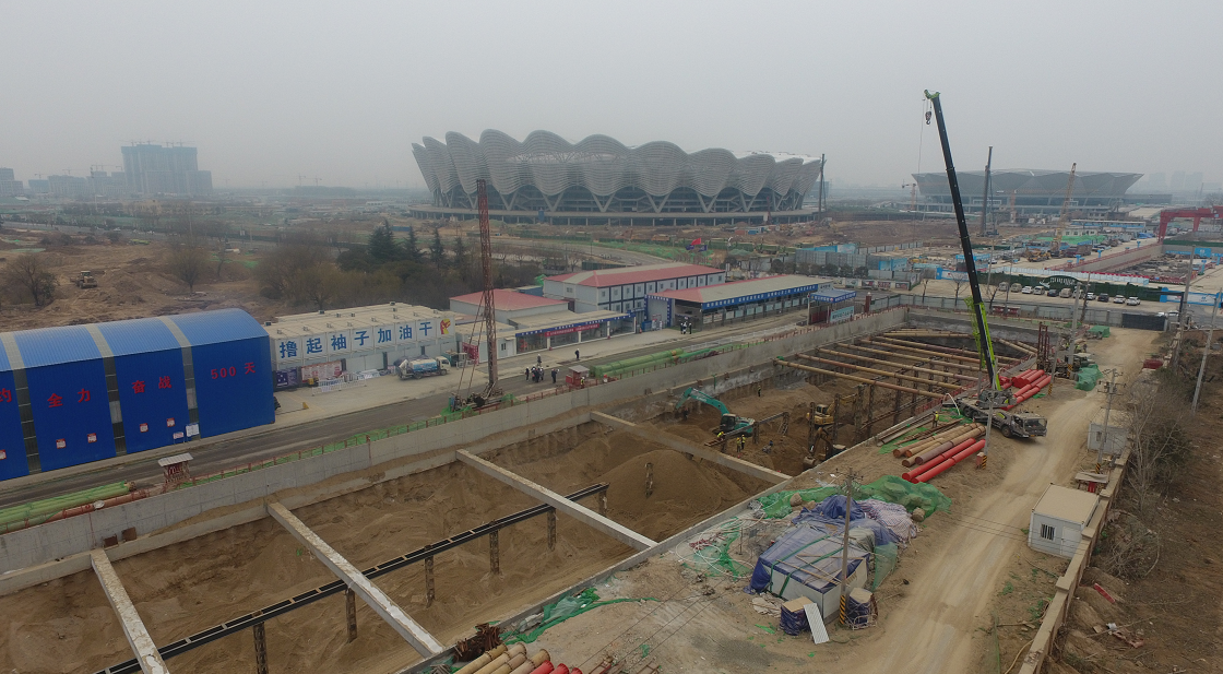 防疫不松 节点不变 西安奥体中心配套向东路下穿灞河隧道项目全面快速