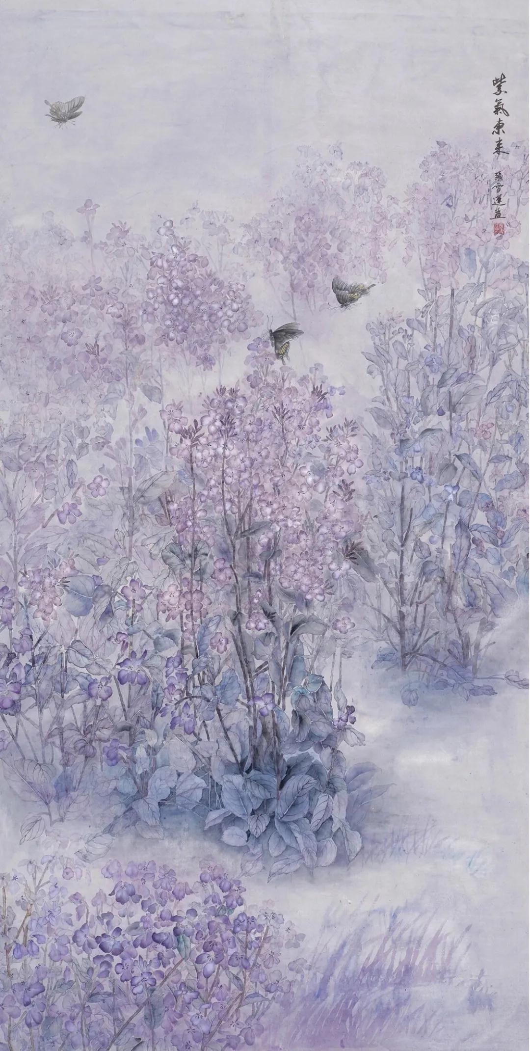 张雪莲 《紫气东来》钱南琳 《山水扇面》李淑琴《铮铮傲骨凌寒飘香》