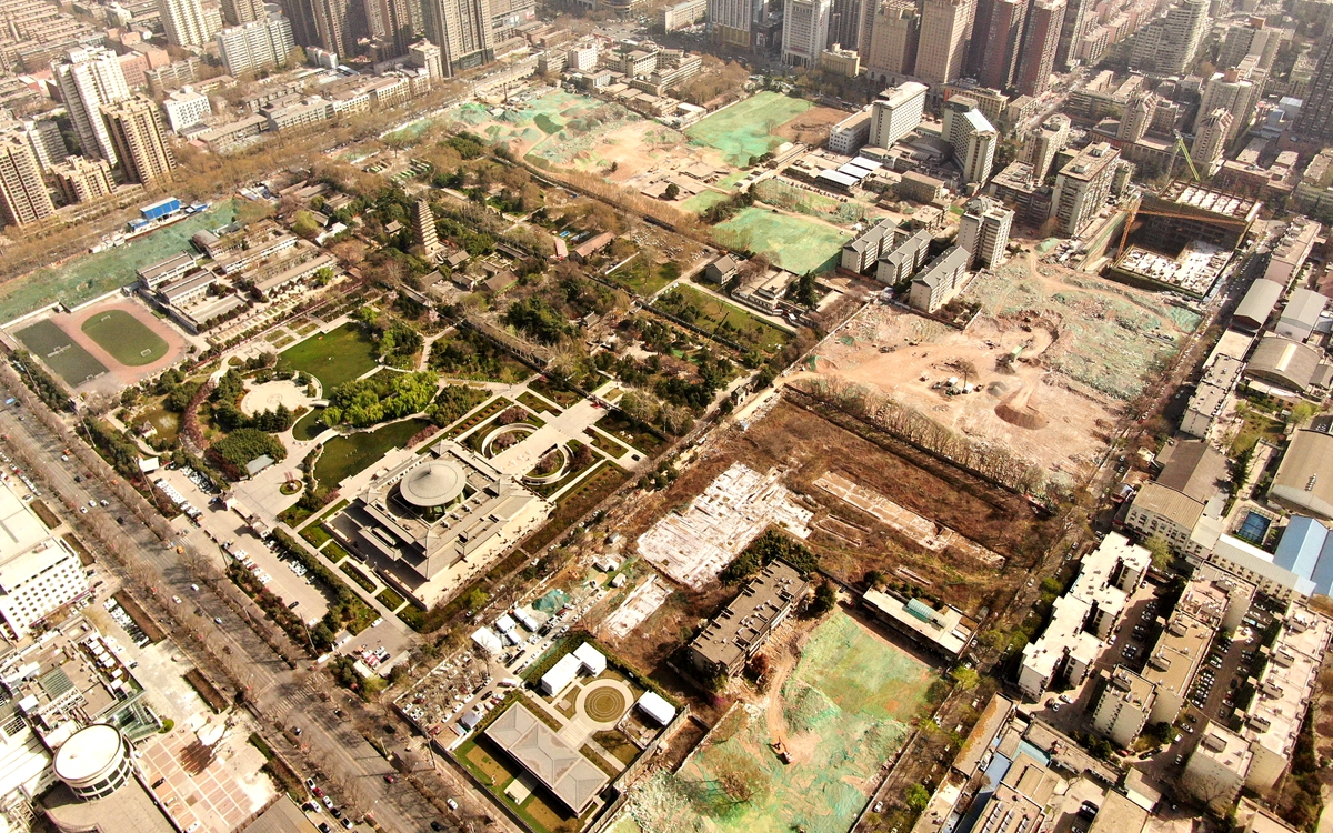 见证西安|航拍小雁塔片区综合改造