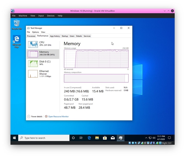神了！192MB内存照样能跑Win10：画面太美